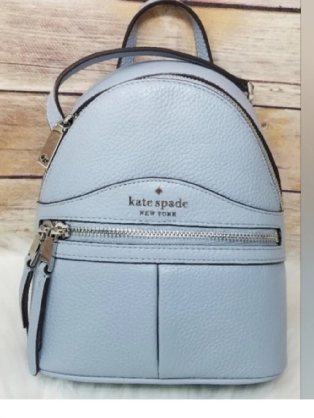 Kate Spade Karina Mini Convertible Backpack Blue Frosted